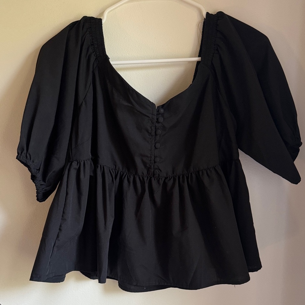 Elegant Black Women's Top